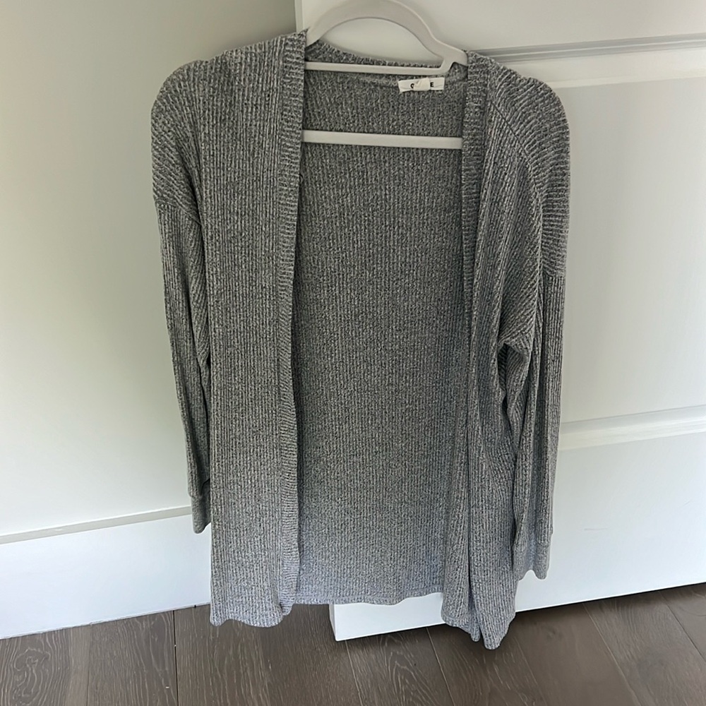 Grey cardigan